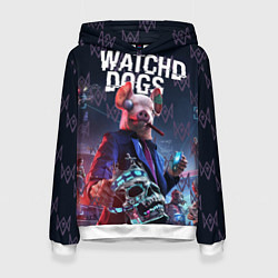 Толстовка-худи женская Watch Dogs: Legion, цвет: 3D-белый