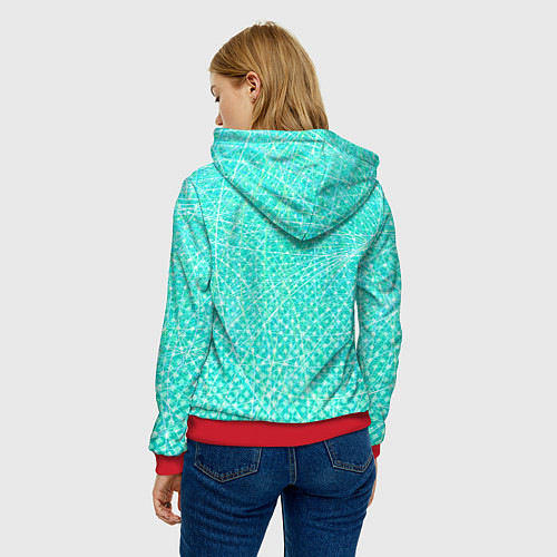 Женская толстовка Zero Two Хикка / 3D-Красный – фото 4