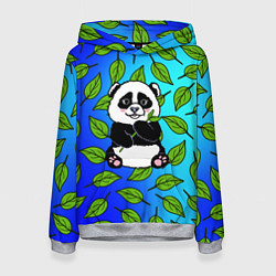 Толстовка-худи женская Панда, цвет: 3D-меланж