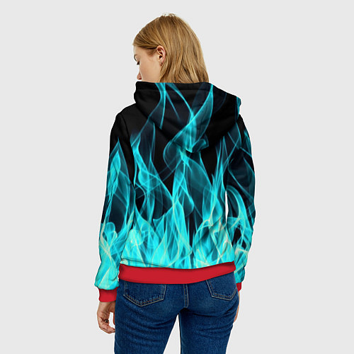 Женская толстовка ASSASSINS CREED VALHALLA / 3D-Красный – фото 4