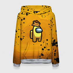 Толстовка-худи женская Among Us Cheese Z, цвет: 3D-меланж