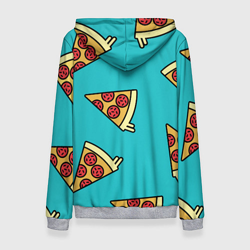 Женская толстовка Пицца / 3D-Меланж – фото 2