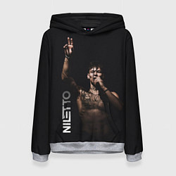 Толстовка-худи женская NILETTO, цвет: 3D-меланж