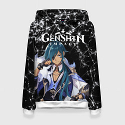 Толстовка-худи женская Enshin Impact, цвет: 3D-белый