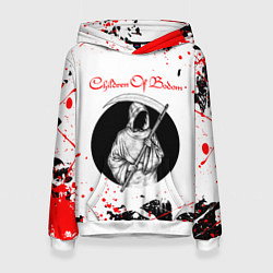 Толстовка-худи женская Children of Bodom Z, цвет: 3D-белый