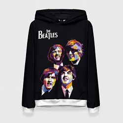 Толстовка-худи женская The Beatles, цвет: 3D-белый