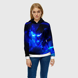 Толстовка-худи женская Валорант, цвет: 3D-белый — фото 2