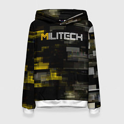 Толстовка-худи женская MILITECH камуфляж Cyberpunk 2077, цвет: 3D-белый