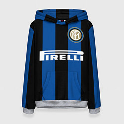 Толстовка-худи женская Икарди FC Inter, цвет: 3D-меланж