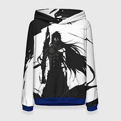 Толстовка-худи женская Bleach Блич, цвет: 3D-синий