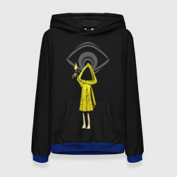 Толстовка-худи женская Little Nightmares 2, цвет: 3D-синий