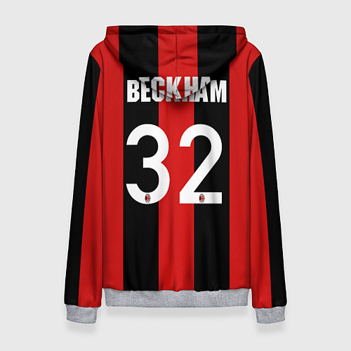 Женская толстовка Форма Милан Бекхэм / 3D-Меланж – фото 2