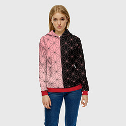 Толстовка-худи женская КОСТЮМ НЕЗУКО NEZUKO, цвет: 3D-красный — фото 2