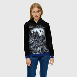 Толстовка-худи женская Children of Bodom, цвет: 3D-синий — фото 2