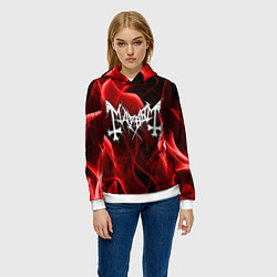 Толстовка-худи женская MAYHEM, цвет: 3D-белый — фото 2