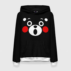 Толстовка-худи женская KUMAMON КУМАМОН, цвет: 3D-белый