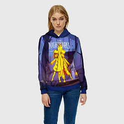 Толстовка-худи женская Little Nightmares 2, цвет: 3D-синий — фото 2