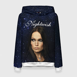 Толстовка-худи женская Nightwish Tarja Turunen Z, цвет: 3D-белый