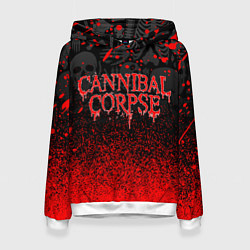 Толстовка-худи женская CANNIBAL CORPSE, цвет: 3D-белый