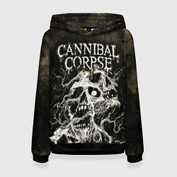 Толстовка-худи женская Cannibal Corpse, цвет: 3D-черный