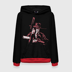 Толстовка-худи женская Hellsing, цвет: 3D-красный