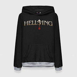 Толстовка-худи женская Hellsing, цвет: 3D-меланж