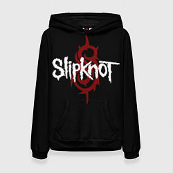 Толстовка-худи женская Slipknot Надпись, цвет: 3D-черный