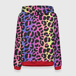 Женская толстовка Neon Leopard Pattern