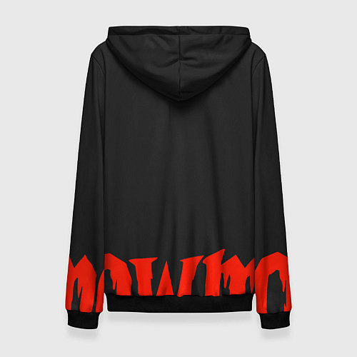 Женская толстовка Cat of war / 3D-Черный – фото 2