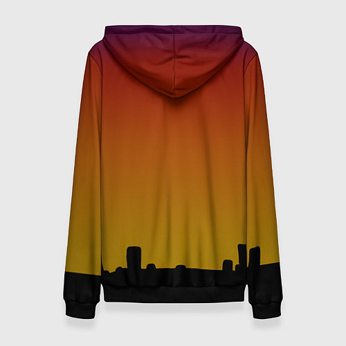 Женская толстовка СИРЕНОГОЛОВЫЙ МОНСТР / 3D-Черный – фото 2