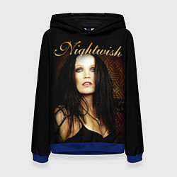 Толстовка-худи женская Nightwish, цвет: 3D-синий