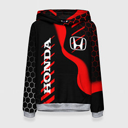 Толстовка-худи женская HONDA ХОНДА СПОРТ, цвет: 3D-меланж