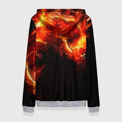 Женская толстовка Данте в огне / 3D-Меланж – фото 2