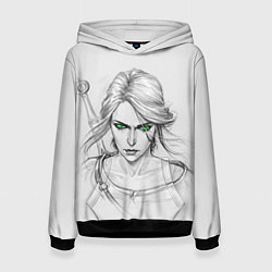 Толстовка-худи женская Цири, цвет: 3D-черный