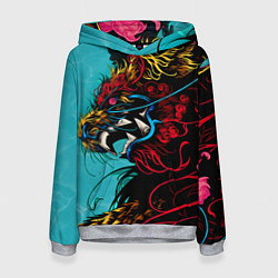 Толстовка-худи женская Дракон Dragon, цвет: 3D-меланж
