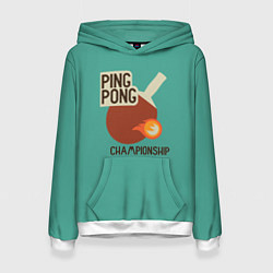 Женская толстовка Ping-pong