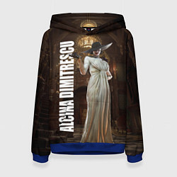 Толстовка-худи женская Леди Альсина Димитреску, цвет: 3D-синий