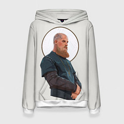 Толстовка-худи женская Ragnarr Saint, цвет: 3D-белый