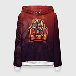 Толстовка-худи женская БУСИДО, цвет: 3D-белый