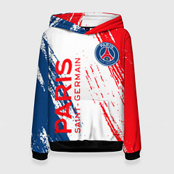 Толстовка-худи женская ФК ПСЖ FC PSG PARIS SG, цвет: 3D-черный