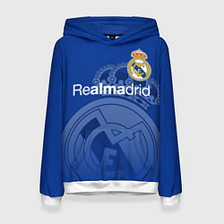 Толстовка-худи женская REAL MADRID РЕАЛ МАДРИД, цвет: 3D-белый