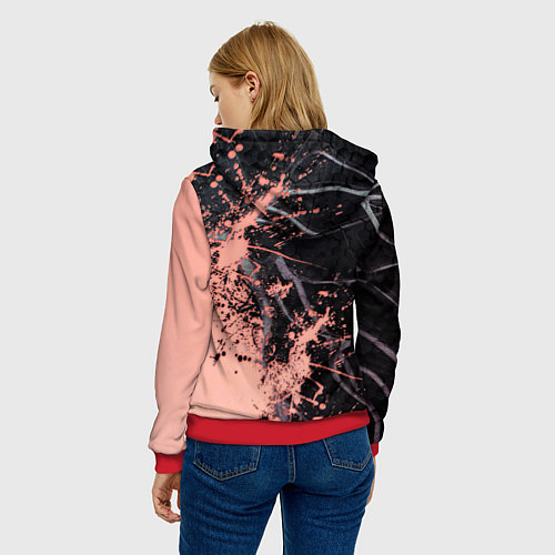 Женская толстовка MGR - Nanomachines Son / 3D-Красный – фото 4