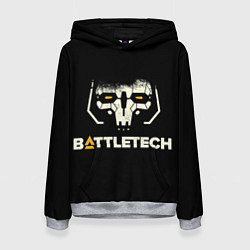 Толстовка-худи женская BATTLETECH, цвет: 3D-меланж