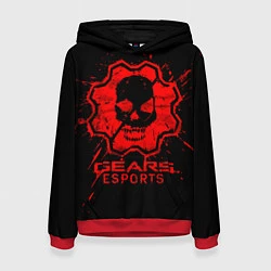 Толстовка-худи женская Gears esports, цвет: 3D-красный