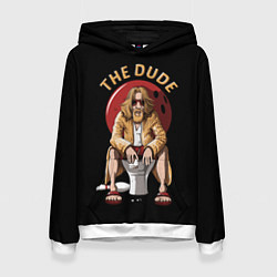 Толстовка-худи женская THE DUDE Big Lebowski, цвет: 3D-белый