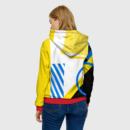 Женская толстовка ФК «Интер Милан» 202021 / 3D-Красный – фото 4