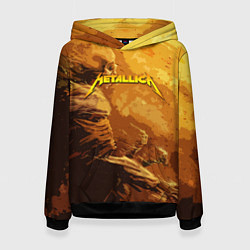 Толстовка-худи женская Metallica Music, цвет: 3D-черный