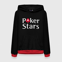 Толстовка-худи женская Poker Stars, цвет: 3D-красный