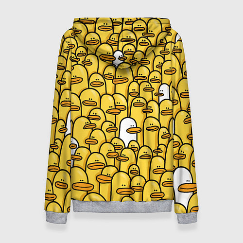 Женская толстовка Утки / 3D-Меланж – фото 2
