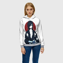 Толстовка-худи женская ДОРОРО ХЯККИМАРУ, цвет: 3D-меланж — фото 2